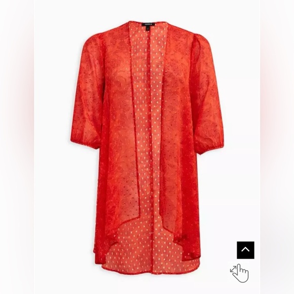 Torrid blouson sleeve kimono size 5 NWT - Picture 3 of 11